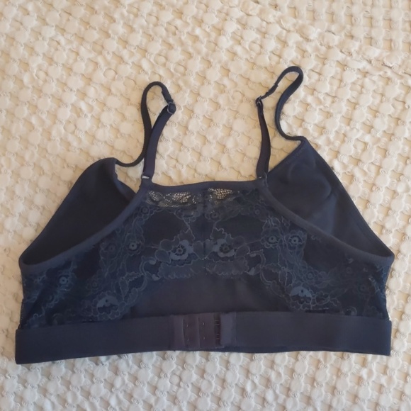 Samantha Chang updated cotton Better bra in Navy lace - Picture 3 of 6